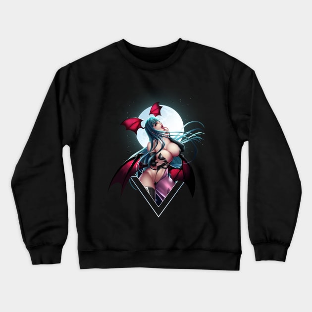 Morrigan Aensland Crewneck Sweatshirt by DDxDD